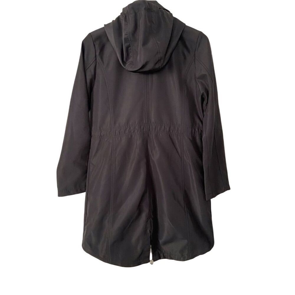 Kenneth Cole Hooded Anorak Jacket Black Size S Casual Mid-Length - Picture 3 of 16